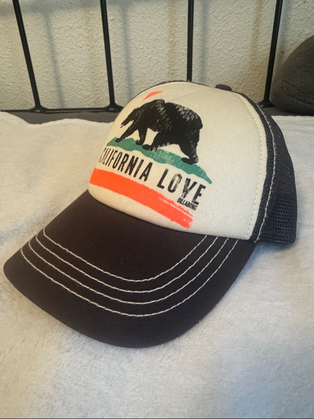 Billabong Trucker Hat - Cream, Charcoal Grey, Teal, Orange
